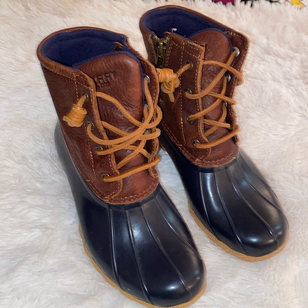 Sperry Saltwater Duck Boots Blue Size 6‎